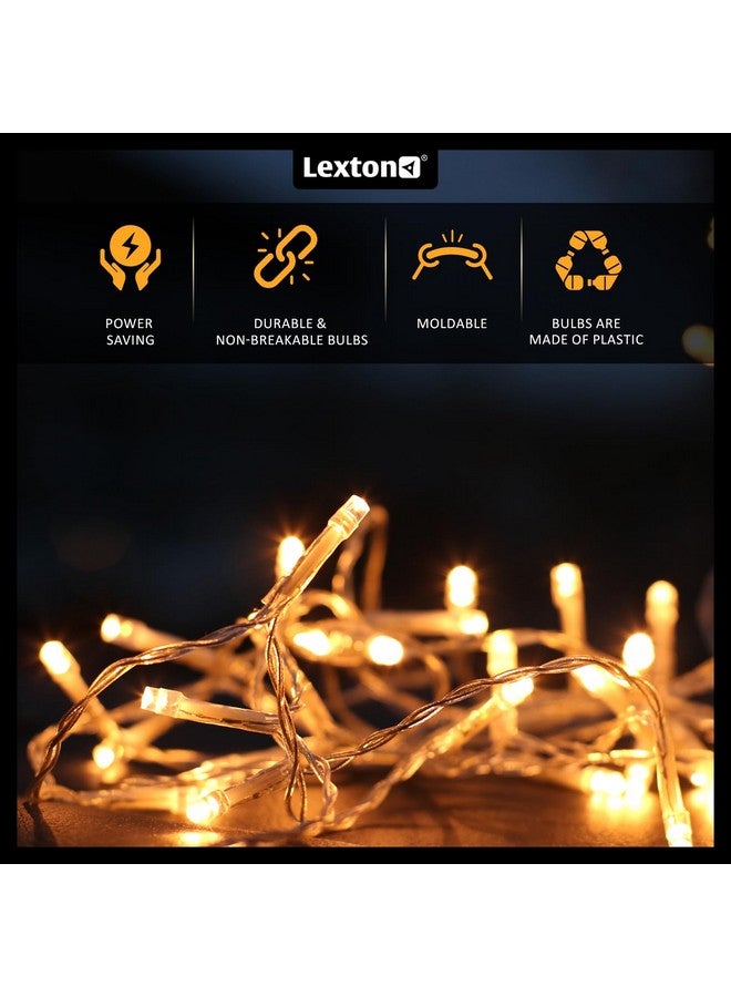 Lexton Led String Light Plug Sourced 11 Meter, 40 High Pixel LED, 8MM Led Bulb, Suitable for Indoor & Outdoor Decorations, Diwali, Christmas, Wedding, Party, (Ultra Warm White, Pack of 1) - Image 4
