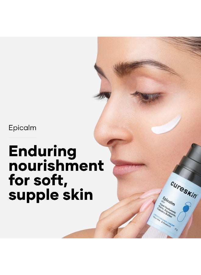 Cureskin Epicalm Moisturising Cream with Hyper Hyaluronic Matrix, Aquaporin and Cupuacu Butter, 17 g (Pack of 1) - Image 2