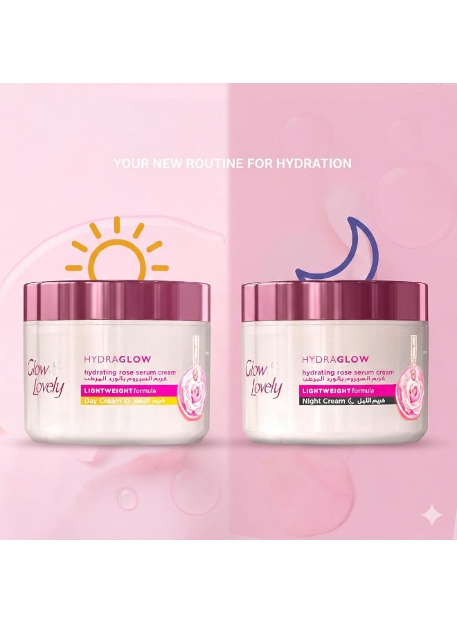 Glow & Lovely Hydraglow Hydrating Rose Serum Night Cream Lightweight 50G - Image 2