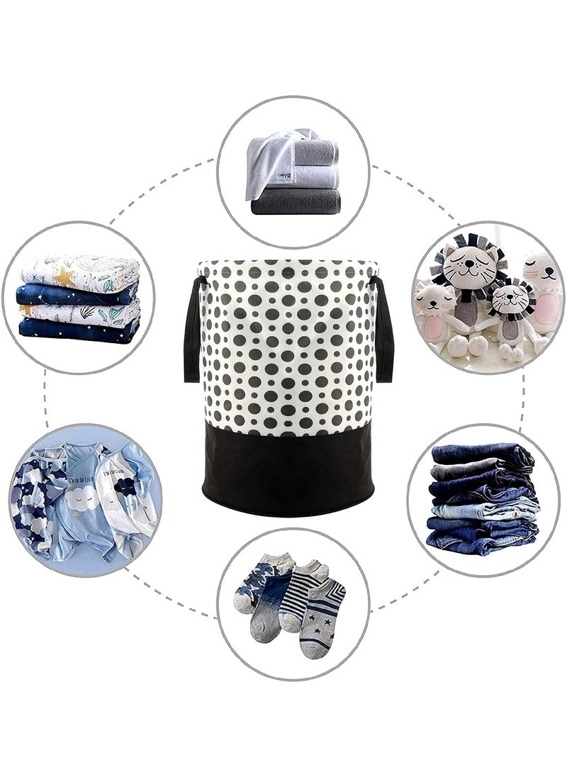 Perpetual Perpetual Laundry Basket For Clothes Waterproof Non Woven Cloth Bag For Storage Clothes Flodable Laundry Bag Basket With Handle 45 Liter set of2  - Image 3