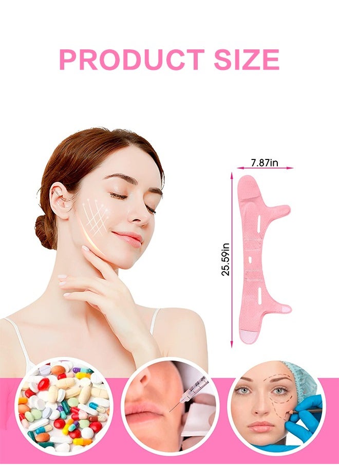 Sweet Life - Double Chin Reducer Double Chin Eliminator V Line Lifting Mask Chin Strap for Double Chin for Women Double Chin Strap Face Slimming V Shaped Belt Reusable Facial Slimmer Shaper For Women and Men - Image 1