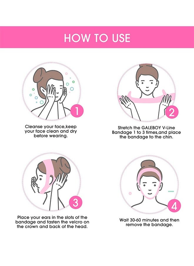 Sweet Life - Double Chin Reducer Double Chin Eliminator V Line Lifting Mask Chin Strap for Double Chin for Women Double Chin Strap Face Slimming V Shaped Belt Reusable Facial Slimmer Shaper For Women and Men - Image 1