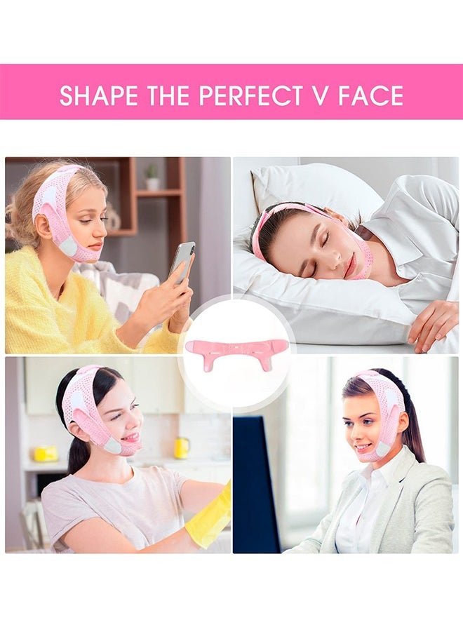Sweet Life - Double Chin Reducer Double Chin Eliminator V Line Lifting Mask Chin Strap for Double Chin for Women Double Chin Strap Face Slimming V Shaped Belt Reusable Facial Slimmer Shaper For Women and Men - Image 1