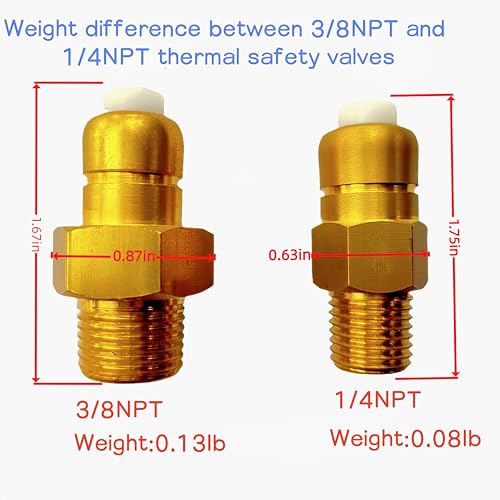 KBZ Thermal Relief Valve 3/8" NPT for Pressure Washer Pump - Image 4