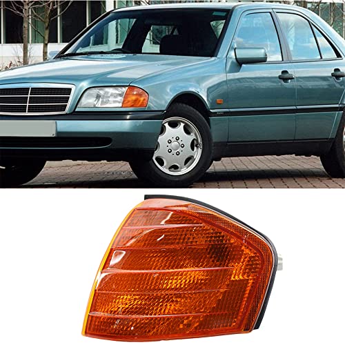 TOTMOX Corner Light Shell, Corner Light Housing Turn Signal Lights Shells Amber Lens/Clear Lens, Compatible with Mercedes-Benz C Class W202 1994-2000 - Image 3