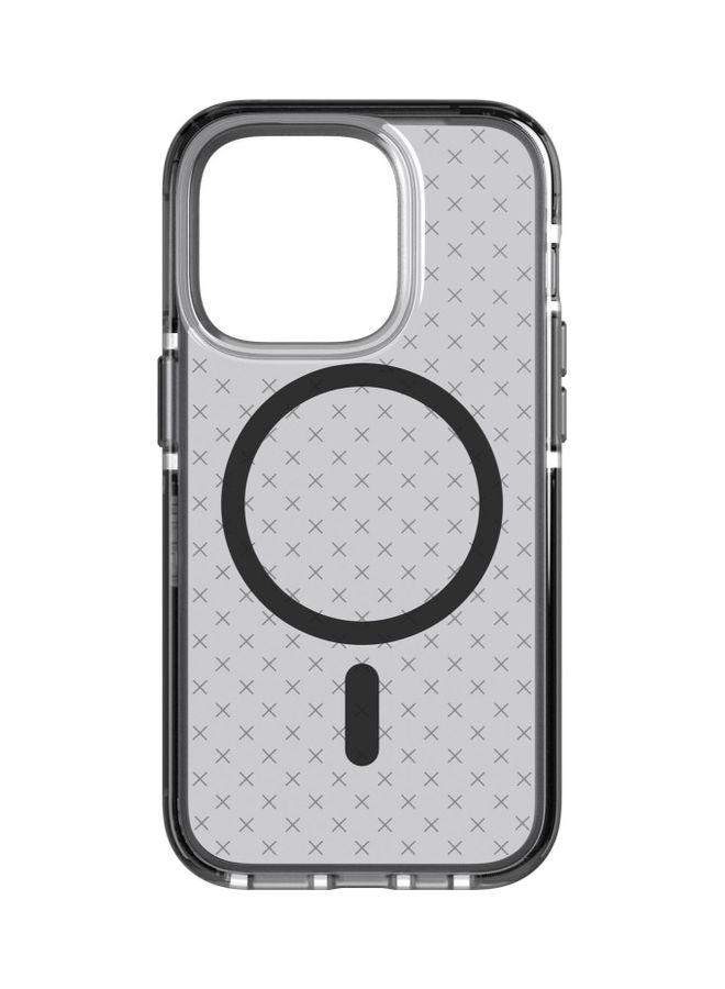 tech21 Evo Check iPhone 14 Pro Case Cover with MagSafe and 16 Feet Drop Protection - Smokey Black - Image 1