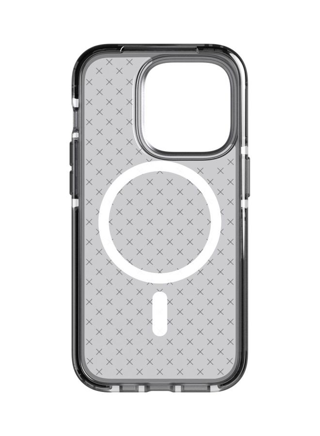 tech21 Evo Check iPhone 14 Pro Case Cover with MagSafe and 16 Feet Drop Protection - Smokey Black - Image 2