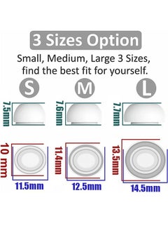 Generic 6 Pairs Ear Tips Replacement Compatible for Airpods Pro, Portable Silica Gel Anti Slip Reducing Noise in Ear Eartips With Storage Box, 3 Sizes Silicone Ear Tips (White)  - Image 2