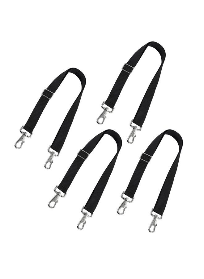 GAITWIN Premium Horse Blanket Sheet Leg StrapsReplacement Stretchy Belly Strap with Double Swivel Snaps, Adjustable Length from 24 to 42 Inch (2 Pcs) (4 Pcs) - Image 1