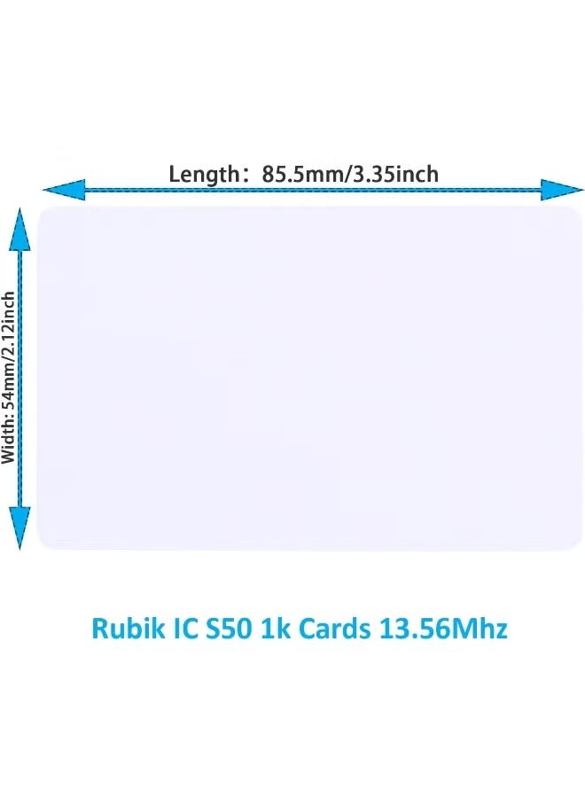 Reacon IC S50 1k Cards 13.56Mhz Writble RFID Access Control Proximity Cards Erase Life 100,000 Times (5 Cards) - Image 2
