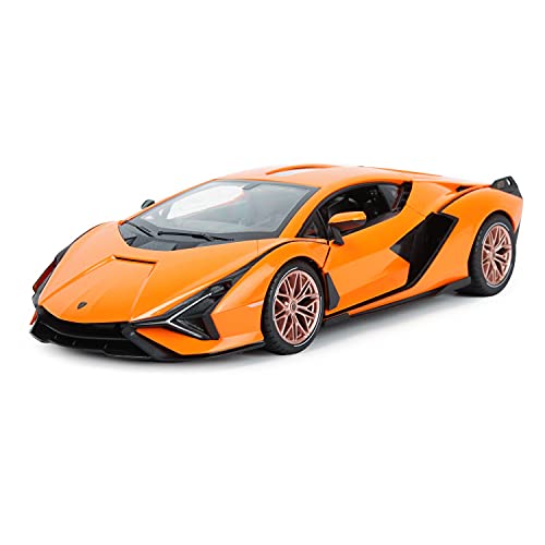 RASTAR RC Car 114 Scale 24Ghz Lamborghini Sian FKP 37 Radio Remote Control RC Toy Car Model Vehicle Orange - Image 5