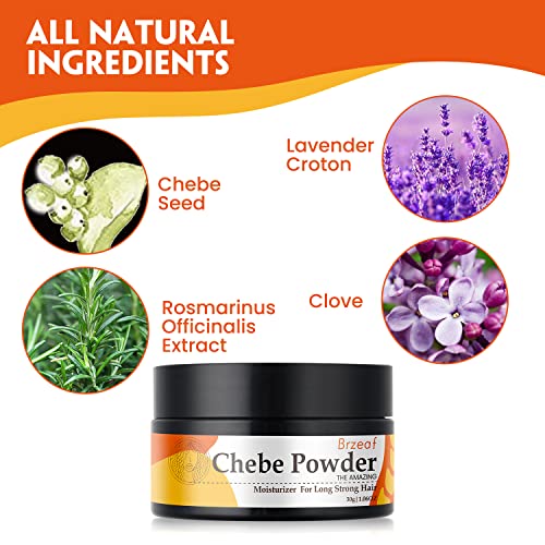 Brzeaf Chebe Powder for Hair Growth, Super Moisturizing & Hair Deep Conditioning, Chebe Hair Powder for All Hair Types - Image 2