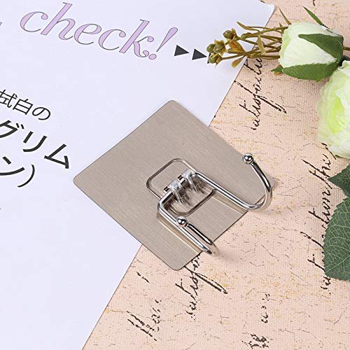 ADTALA Self Adhesive Magic Sticker Hook for Bathroom/Home/Kitchen/Key Holder,Wall Hooks,Waterproof,Rustproof Material Stainless Steel Double Hook Size- 5.9 X 5.9 CM-Load Capacity -5 Kg (8) - Image 4