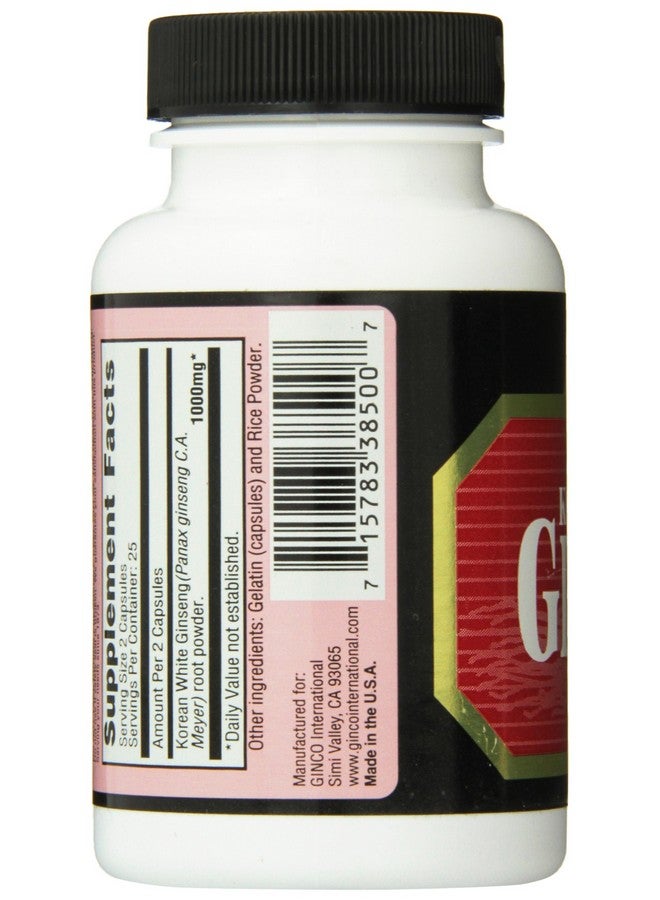 Imperial Elixir Korean White Ginseng, 500 Mg, 50 Count - Image 4