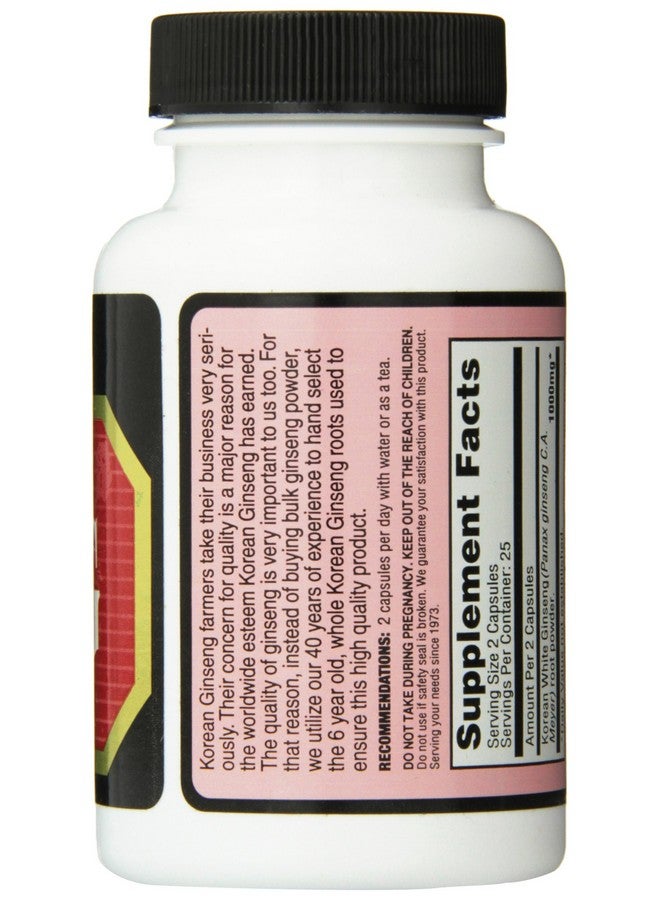 Imperial Elixir Korean White Ginseng, 500 Mg, 50 Count - Image 2
