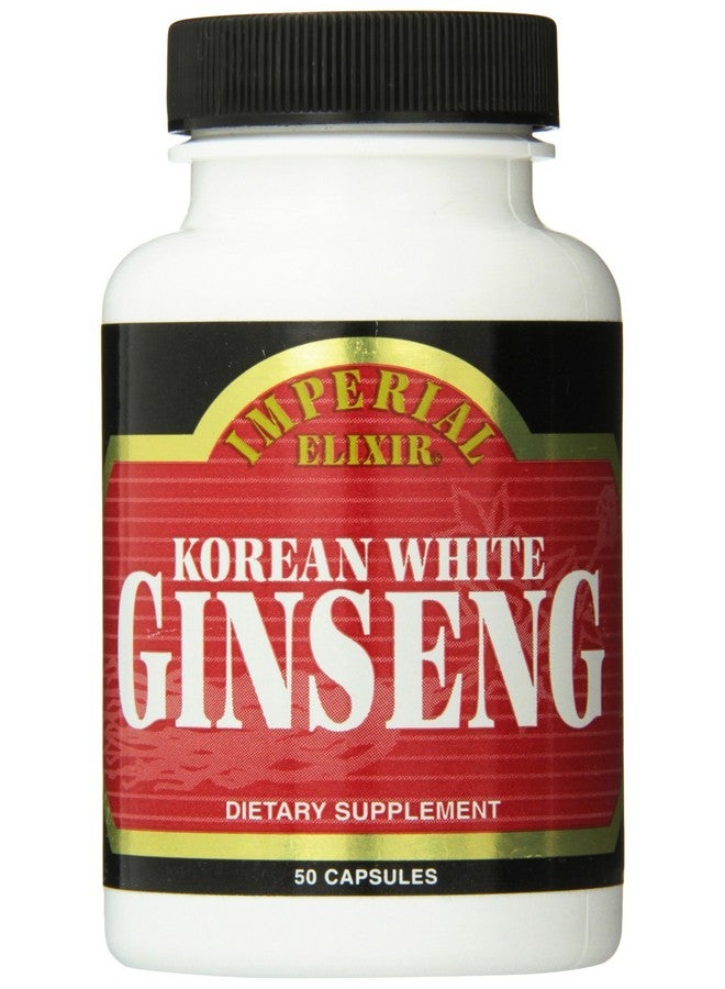 Imperial Elixir Korean White Ginseng, 500 Mg, 50 Count - Image 1