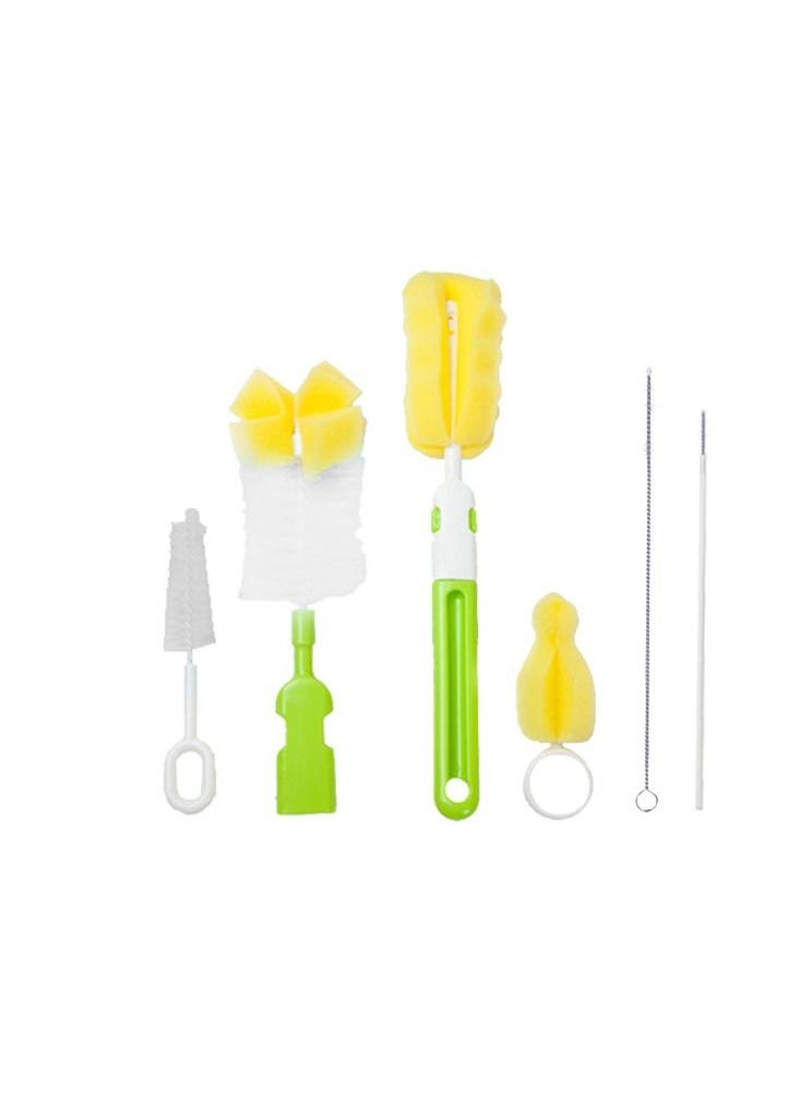 Goolsky Goolsky Bottle Nipple and Straw Cleaning Kit, Multi Color Feeding Cleaner Brush Cleaning Brush Kit 5 in 1  - Image 1