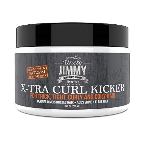 Uncle Jimmy X-TRA Curl-Kicker | Curl Enhancer & Moisturizer for Thick, Curly, Coily, Wavy & Frizzy Hair | Defines & Hydrates | 8oz - Image 1