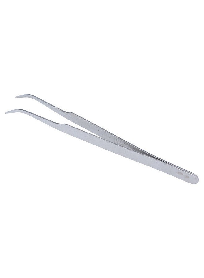 ReNext 2 Nail Art Tweezers Curved Straight Pointed Ongles (Silver) - Image 5