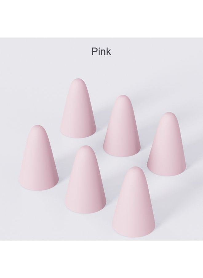 NIBEMINENT 8-Piece Silicone Replacement Stylus Pen Case Pink  - Image 2