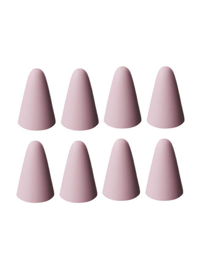NIBEMINENT 8-Piece Silicone Replacement Stylus Pen Case Pink  - Image 1