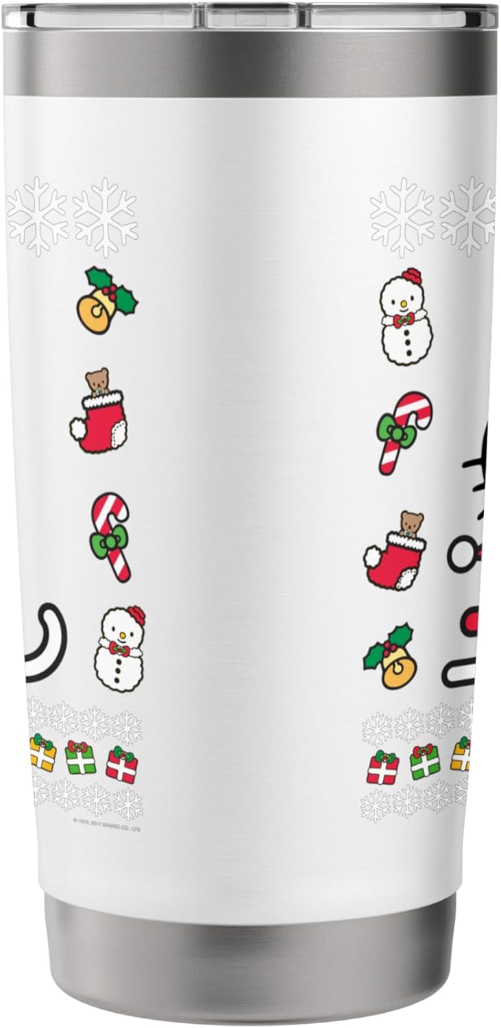 Hello Kitty Hello Kitty Ugly Christmas Sweater Shirt Stainless Steel Insulated Tumbler  - Image 2