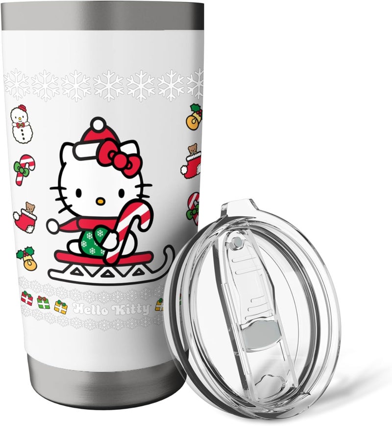 Hello Kitty Hello Kitty Ugly Christmas Sweater Shirt Stainless Steel Insulated Tumbler  - Image 5
