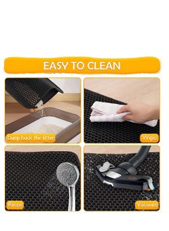 Cat Litter Mat,Kitty Litter Trapping Mat with Urine Proof Waterproof No Toxic，  Litter Trapping Mat for Cat Sand Litter Box Honeycomb Double Layer Design Waterproof Sand Cat Litter Mat, Washable Pet Bed, 55x75cm - pzsku/Z31CDF7053C3747577B97Z/45/_/1731159706/ffebd93e-69fa-4b40-8428-6d80423c847c