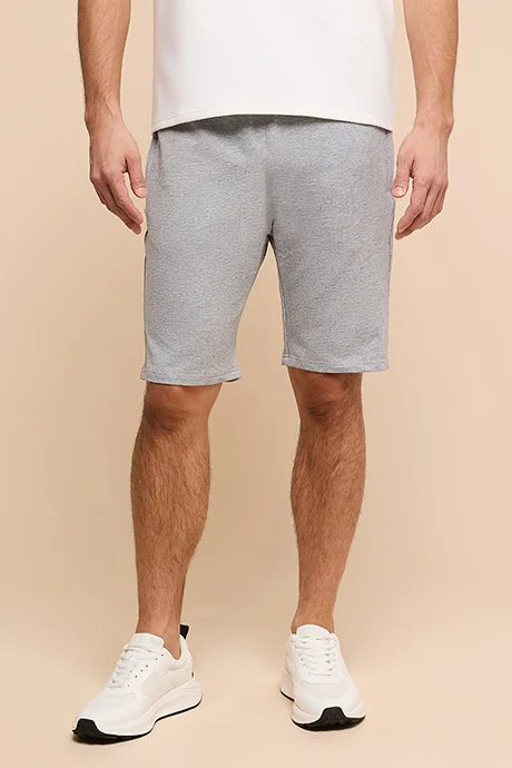 أر أند بي Solid Shorts with Drawstring Waist