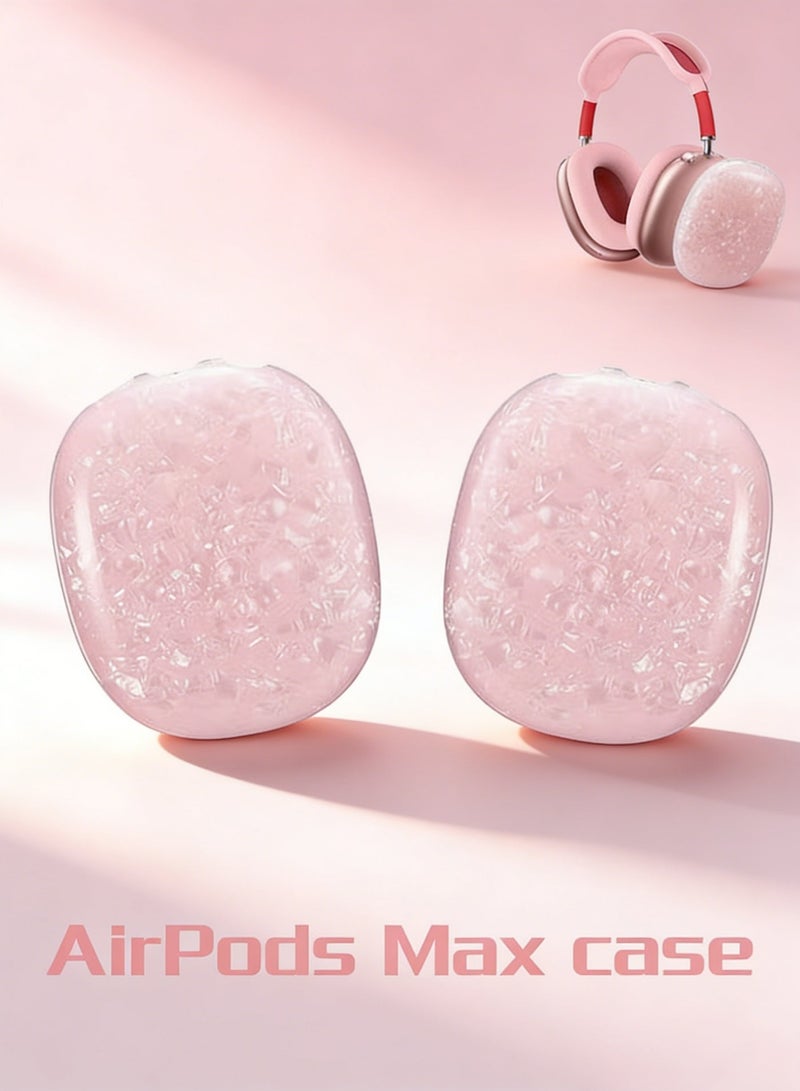 غطاء واقي لسماعات AirPods Max، صَدَفة وردية لآذان السماعة من مادة TPU الناعمة والمقاومة للخدوش - مع طبقة نهائية لامعة - Image 1