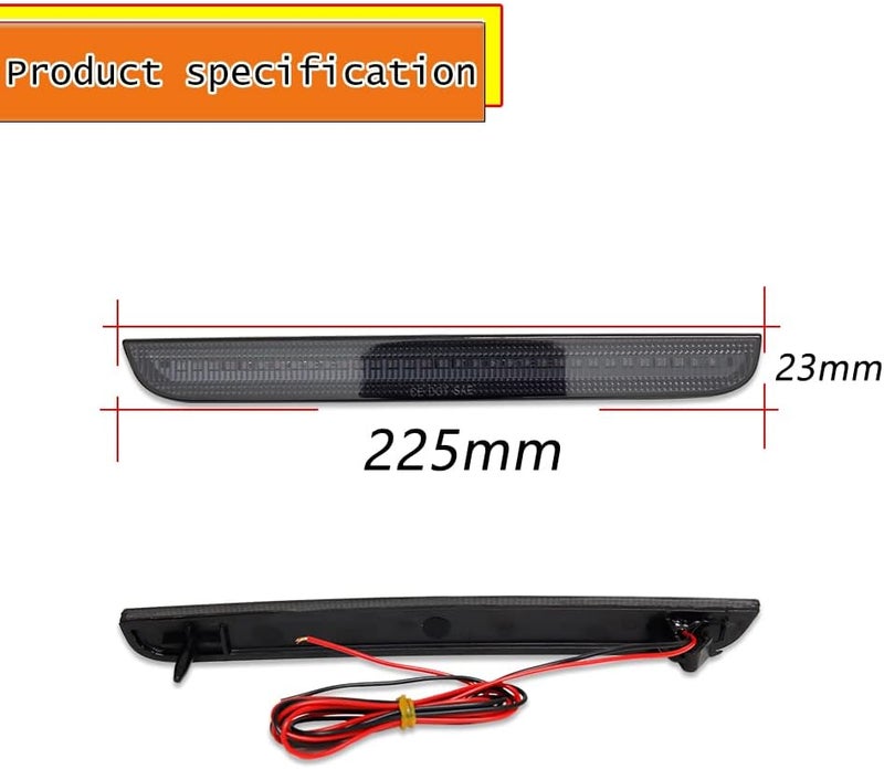ADIIL Smoked Lens Tail Brake Running Lamps Red LED Reflector Light Kit for 2015-2022 Dodge Challenger - Image 4