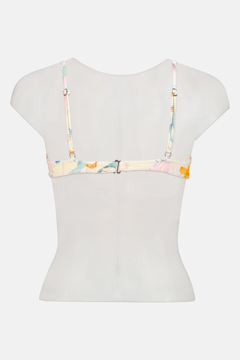 Billabong Women Floral Print Bikini Top, Multicolor - Image 3