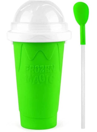 Slushy Maker Silicone Cup Quick Frozen Smoothies Slushy Ice Cream Maker Smoothie Pinch Ice Cup (Green) - pzsku/Z31CE19CBE93933D7603BZ/45/1746635341/c6eb7eb5-781f-489f-9005-bbd184119906