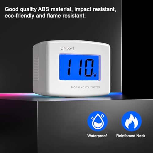 Serplex® 80-300V LCD Digital AV Voltage Tester Voltage Monitor, Plug In Wall Outlet Voltage Meter, Multipurpose AV Voltage Tester for RV, Household Electricity, Power Extension - Image 4