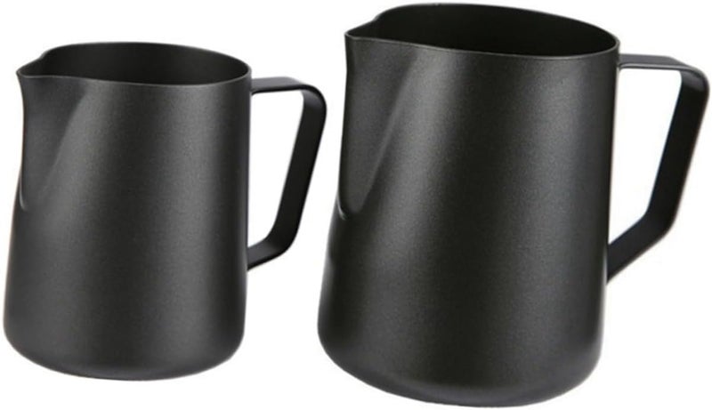 Ciieeo Stainless Steel Milk Frothing Pitcher for Latte Art Cappuccino Macchiato Elegant Design Non Stick Surface for Coffee Lovers and Home - Image 1