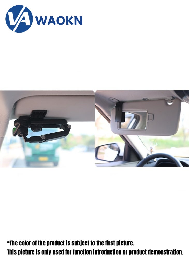 WAOKN New High-end Center Console Sun Visor Clip on Car Phone Holder Multifunctional Phone Holder for Cars 360 Degree Adjustable Viewing Angle - Image 3