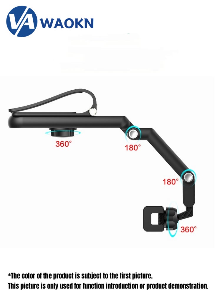 WAOKN New High-end Center Console Sun Visor Clip on Car Phone Holder Multifunctional Phone Holder for Cars 360 Degree Adjustable Viewing Angle - Image 2