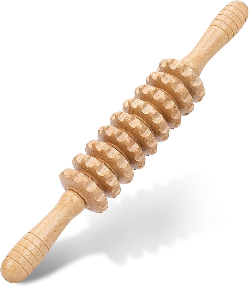 Xokocli Wood Therapy Massage Tools Manual Massage Stick for Maderoterapia, Lymphatic Drainage, Body Sculpting - Cellulite Massager for Muscle Pain Relief - Image 1