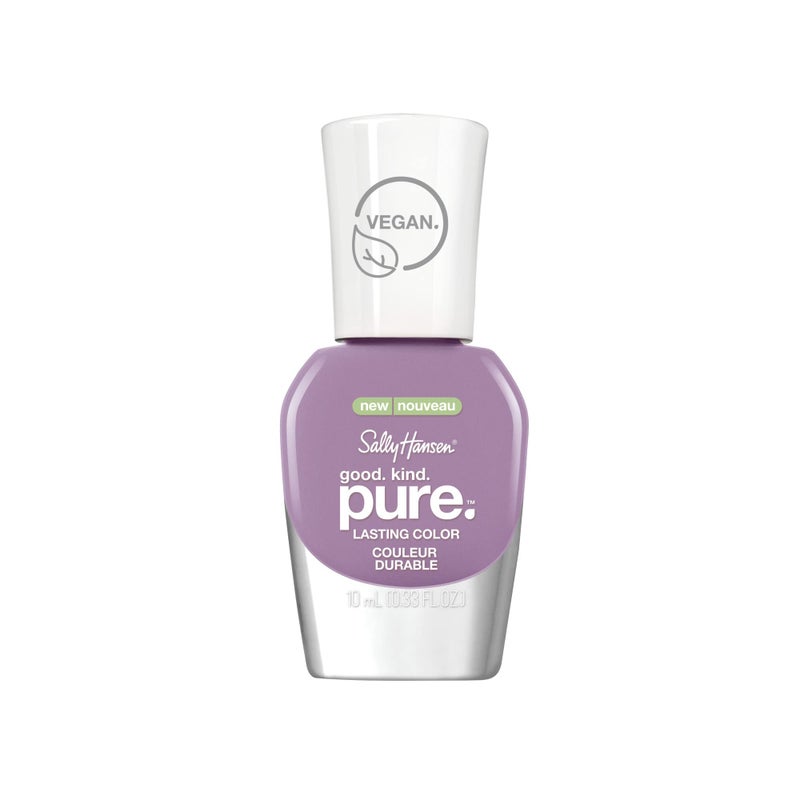 Sally Hansen Good. Kind. Pure. Nail Polish | Plant-Based, Vegan, 16-Free Formula | Opaque, Shiny | 360 Laven-Dear | Soft Lavender Nail Color - Image 1