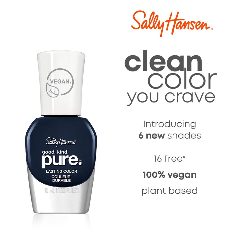 Sally Hansen Good. Kind. Pure. Nail Polish | Plant-Based, Vegan, 16-Free Formula | Opaque, Shiny | 360 Laven-Dear | Soft Lavender Nail Color - Image 4