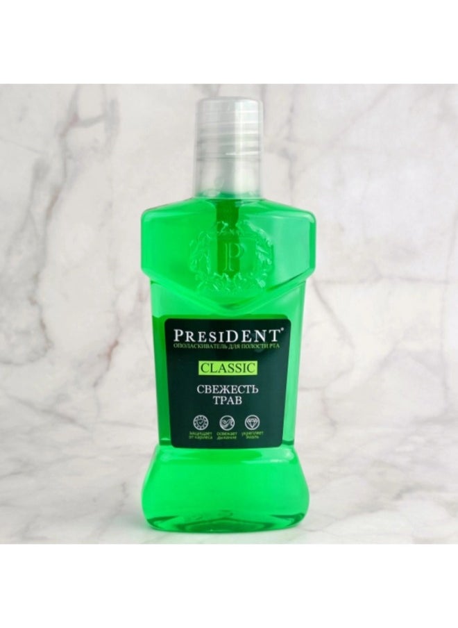 President Classic Mouthwash – Long-Lasting Freshness and Complete Oral Protection