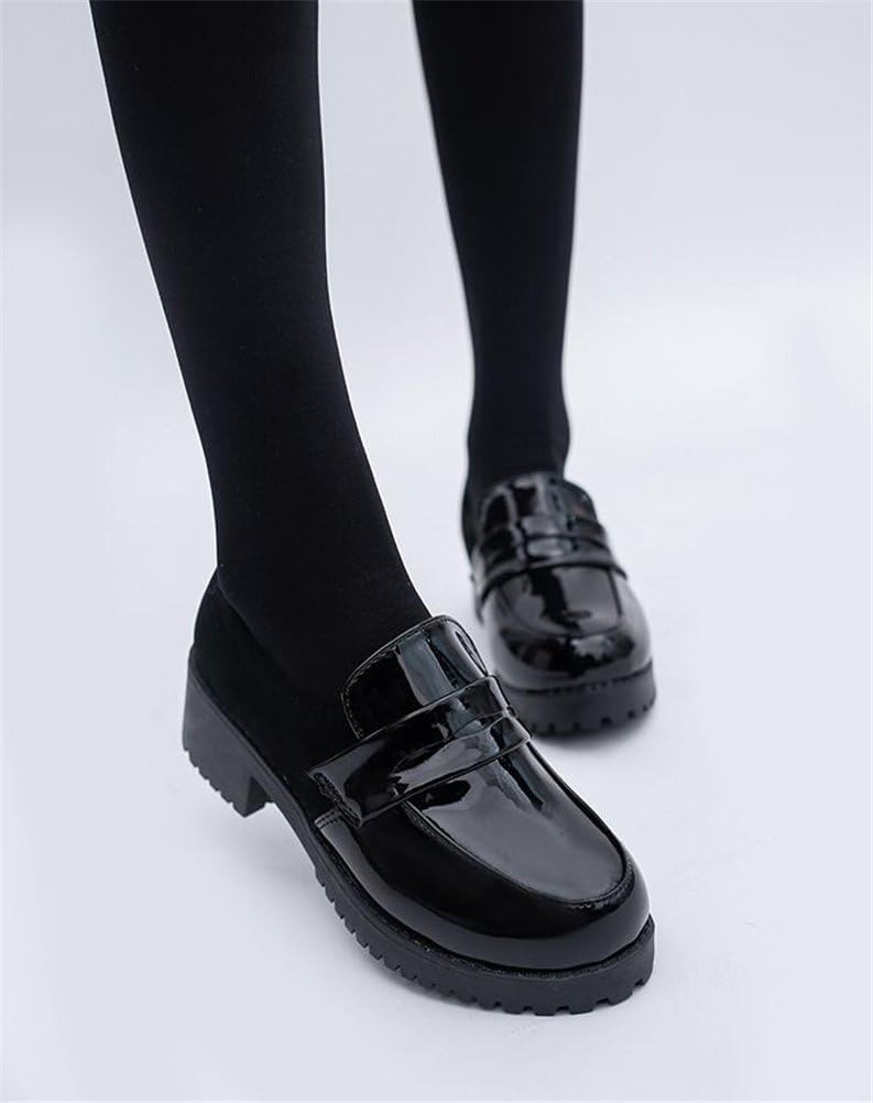ACE SHOCK Women's Loafer Shoes Low Top Japanese Students Maid Uniform Dress Oxford Shoes - Image 4
