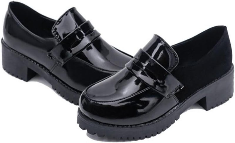 ACE SHOCK Women's Loafer Shoes Low Top Japanese Students Maid Uniform Dress Oxford Shoes - Image 1
