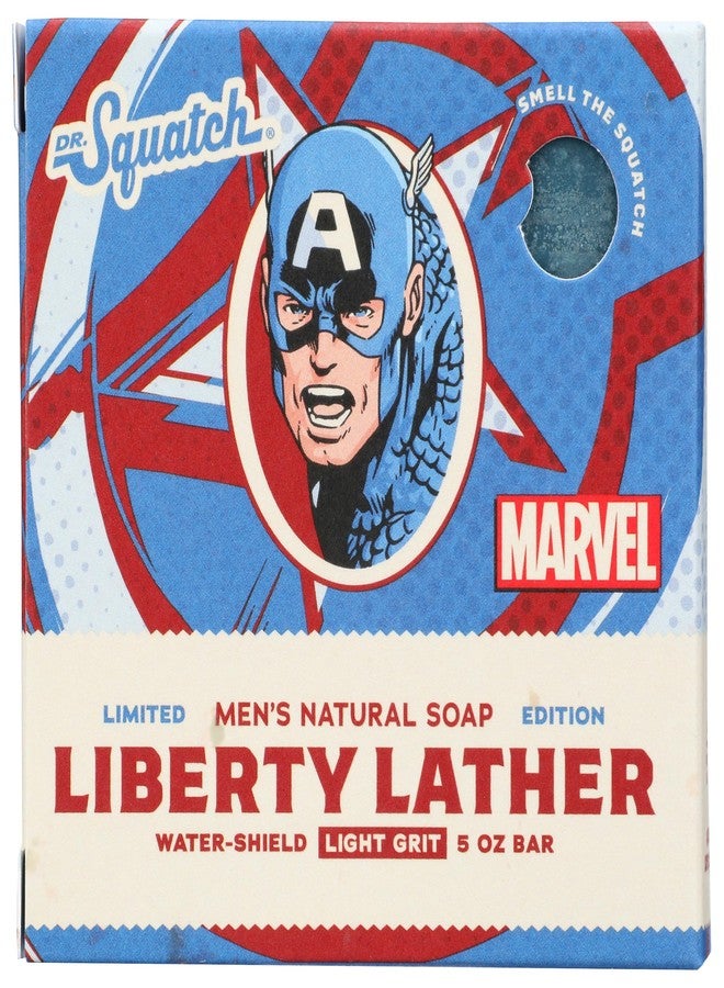 Dr. Squatch Natural Bar Soap Liberty Lather (Captain America) 5 oz.