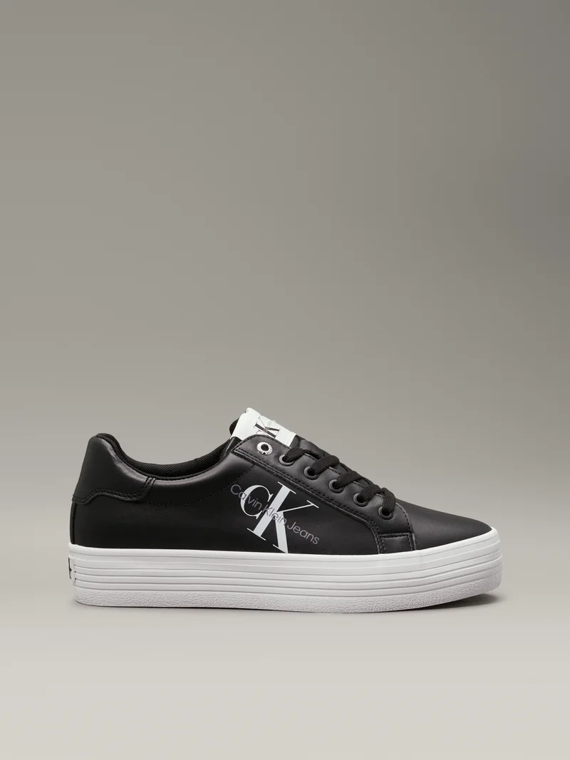 Calvin Klein Jeans Leather Platform Sneakers