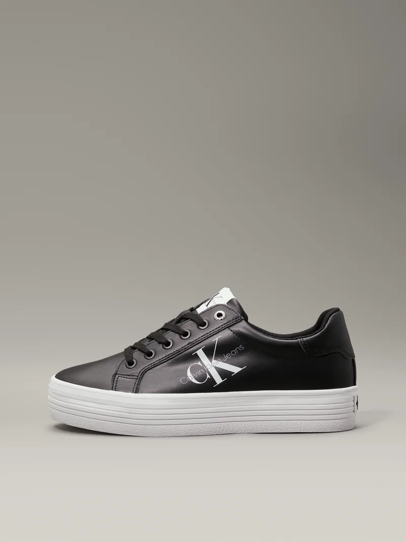 Calvin Klein Jeans Leather Platform Sneakers