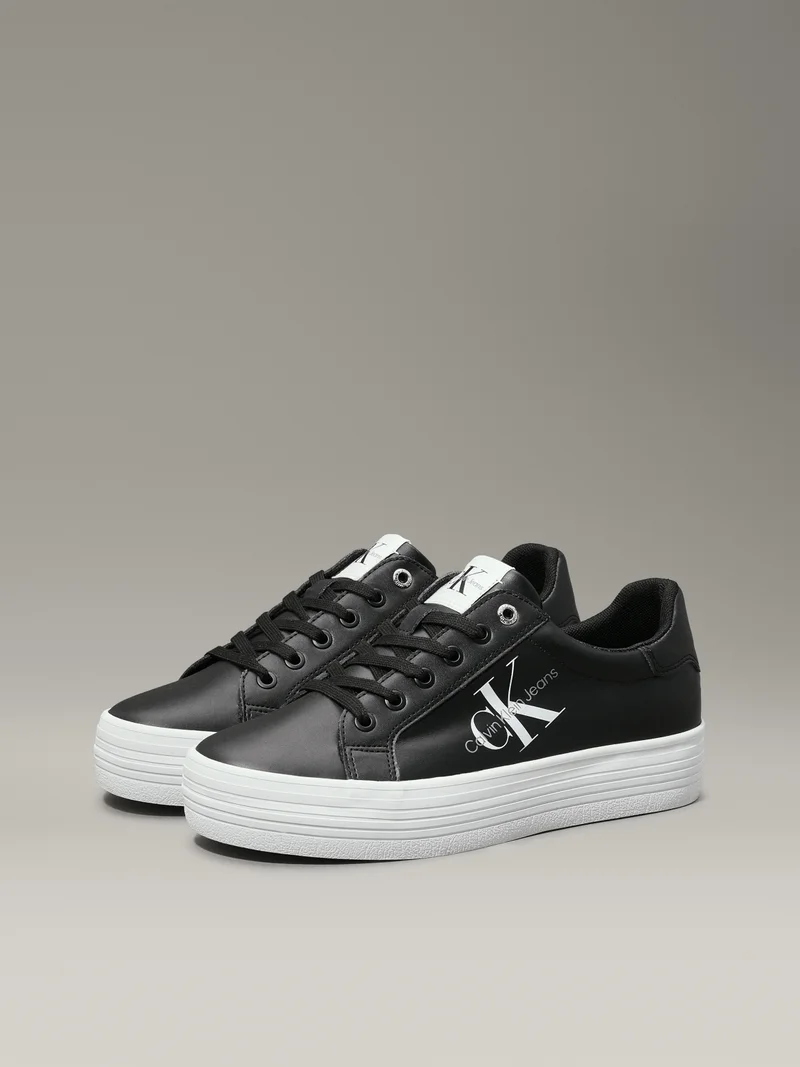 Calvin Klein Jeans Leather Platform Sneakers