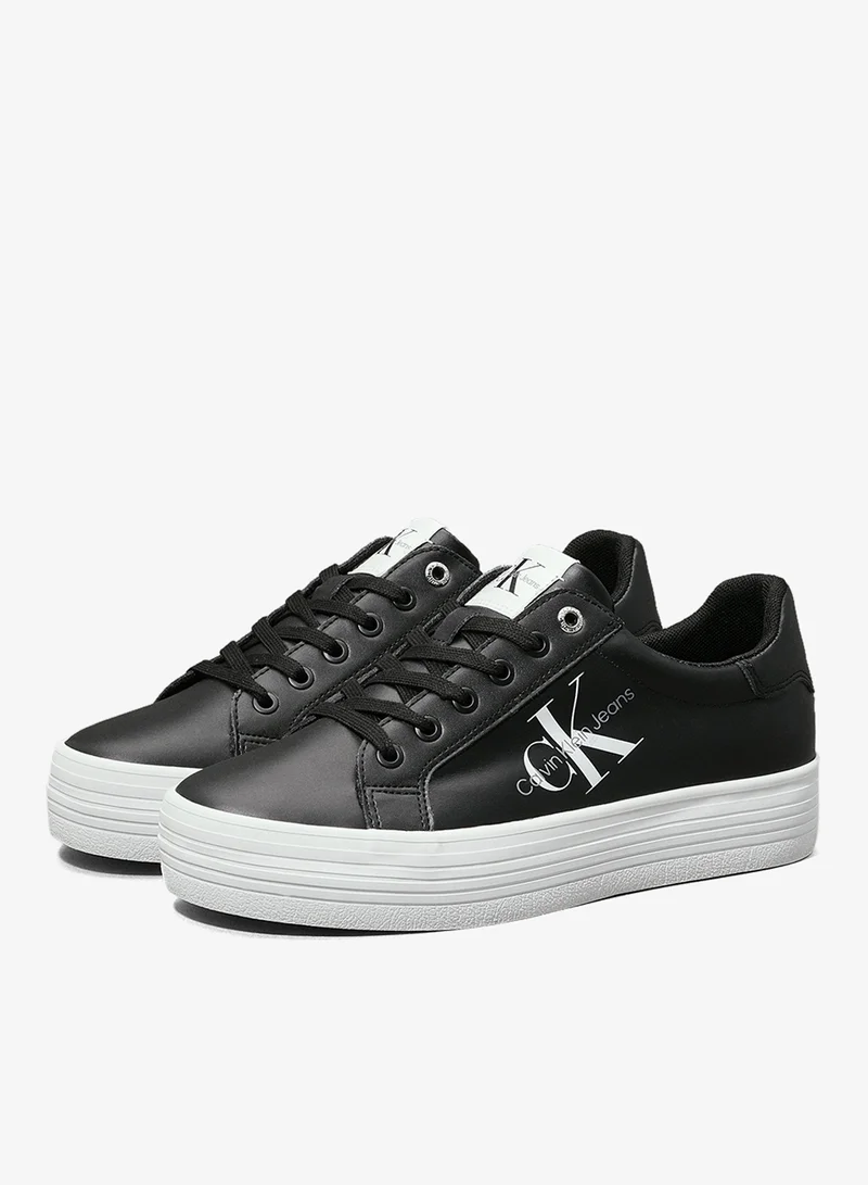 Calvin Klein Jeans Leather Platform Sneakers