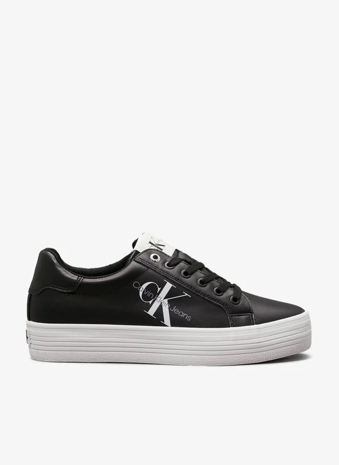 Calvin Klein Jeans Leather Platform Sneakers