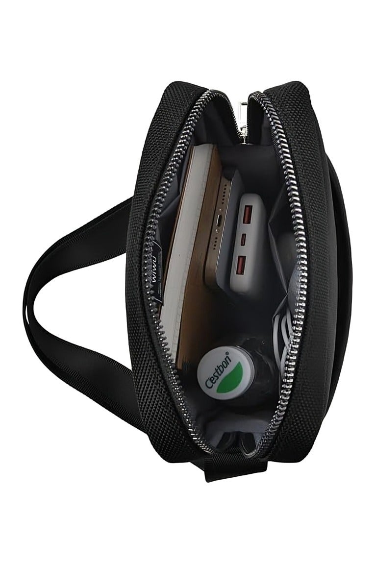 Wiwu Hali Sling Crossbody Bag Mini Size 31X20X8.5Cm Adjustable Shoulder Strap Black - Image 5